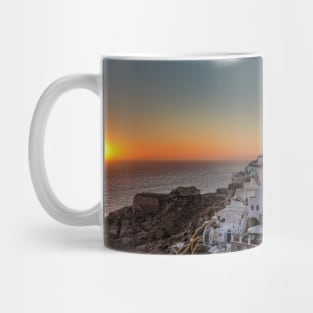 Oia Sunset in Santorini, Greece Mug